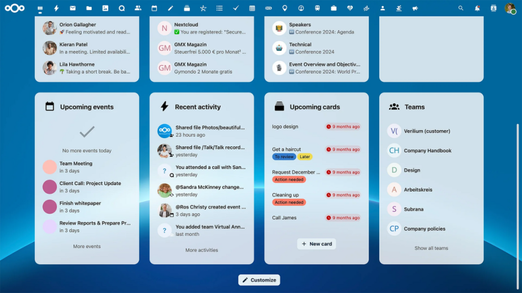 multiples usos de nextcloud