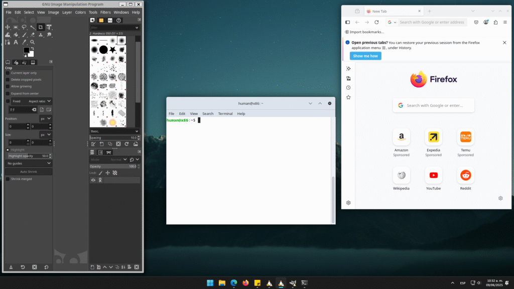 Apps de linux en windows - WSLg - AlgoritmoX86
